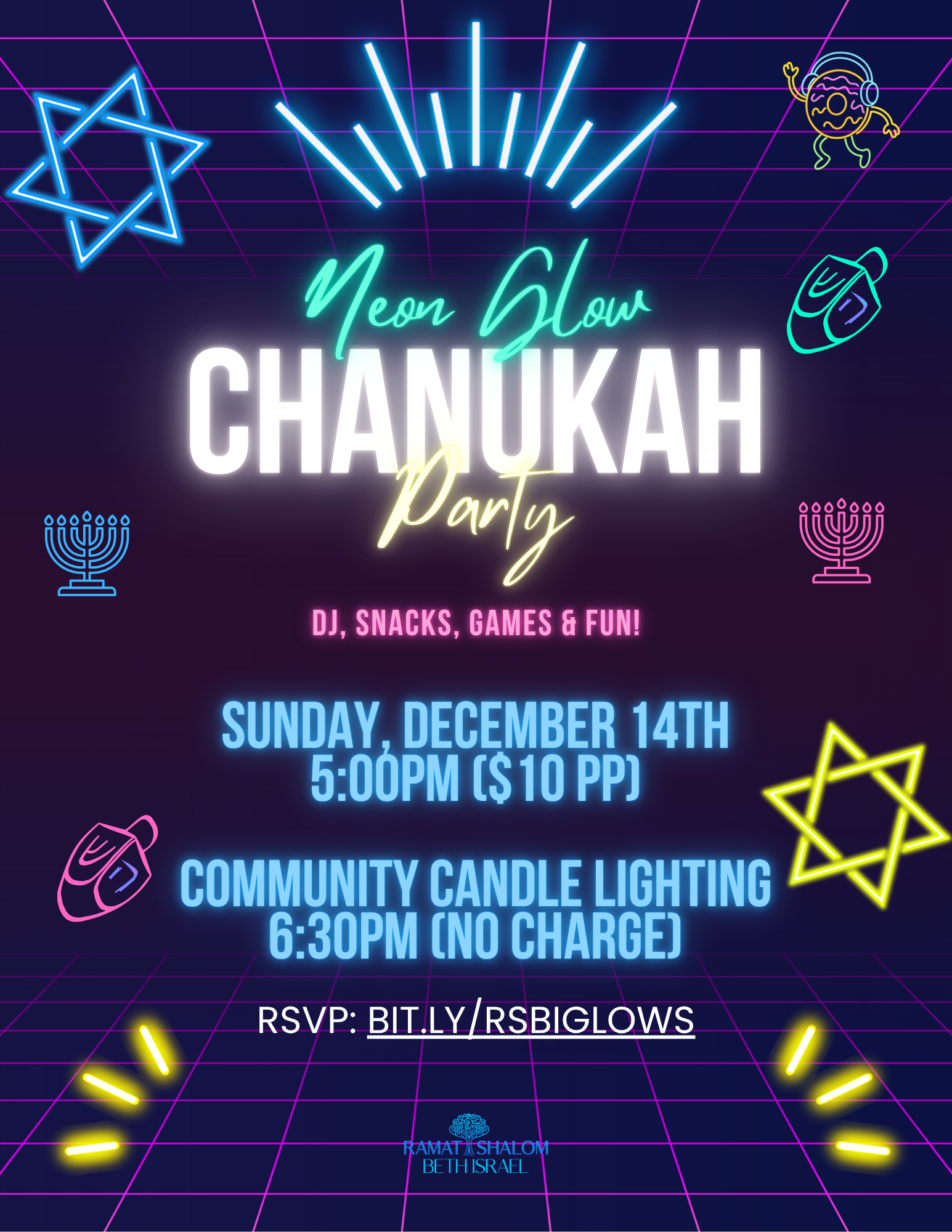 Chanukah Glow Party