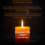 Shiva Minyan Leader Workshop
