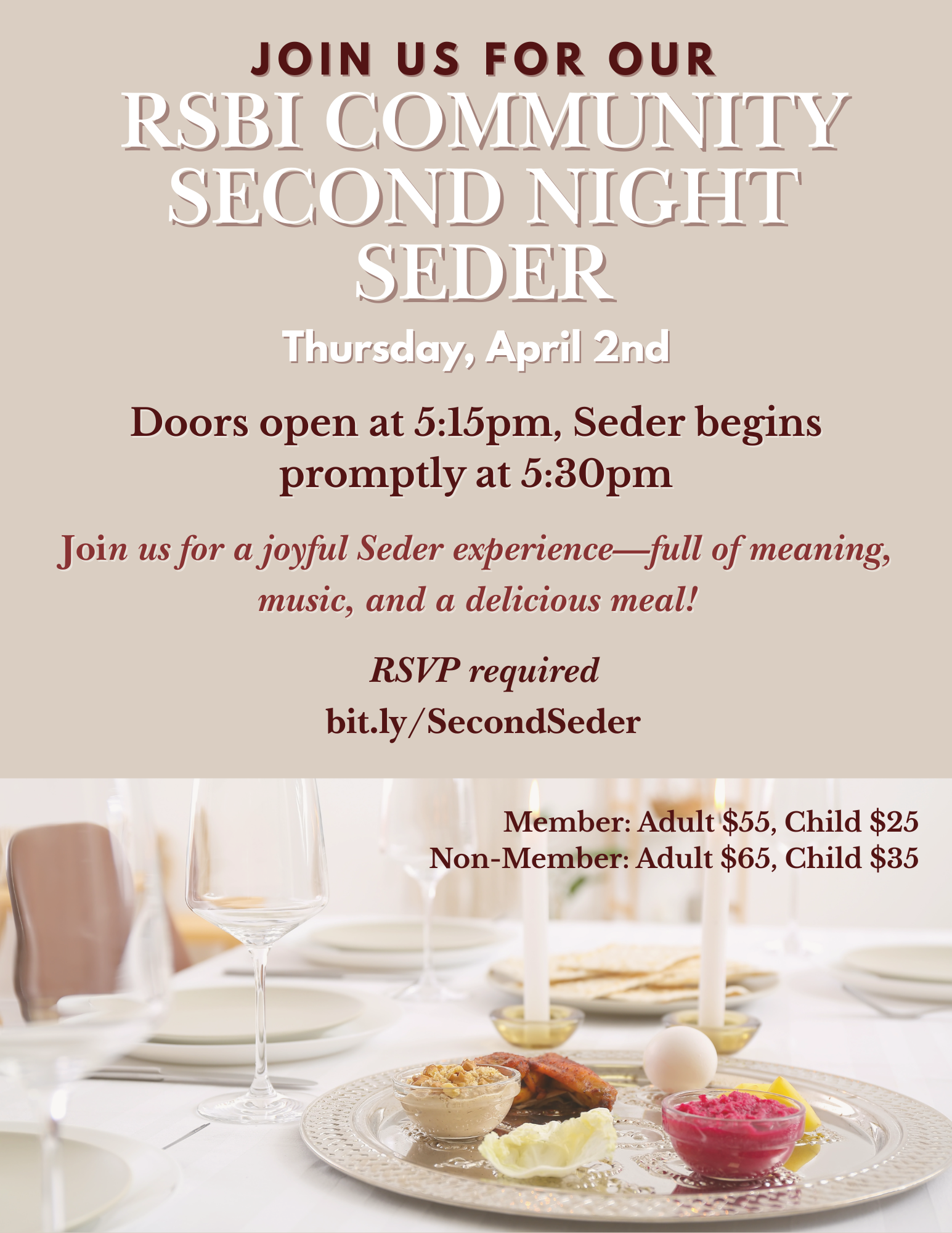 RSBI Community 2nd Night Seder