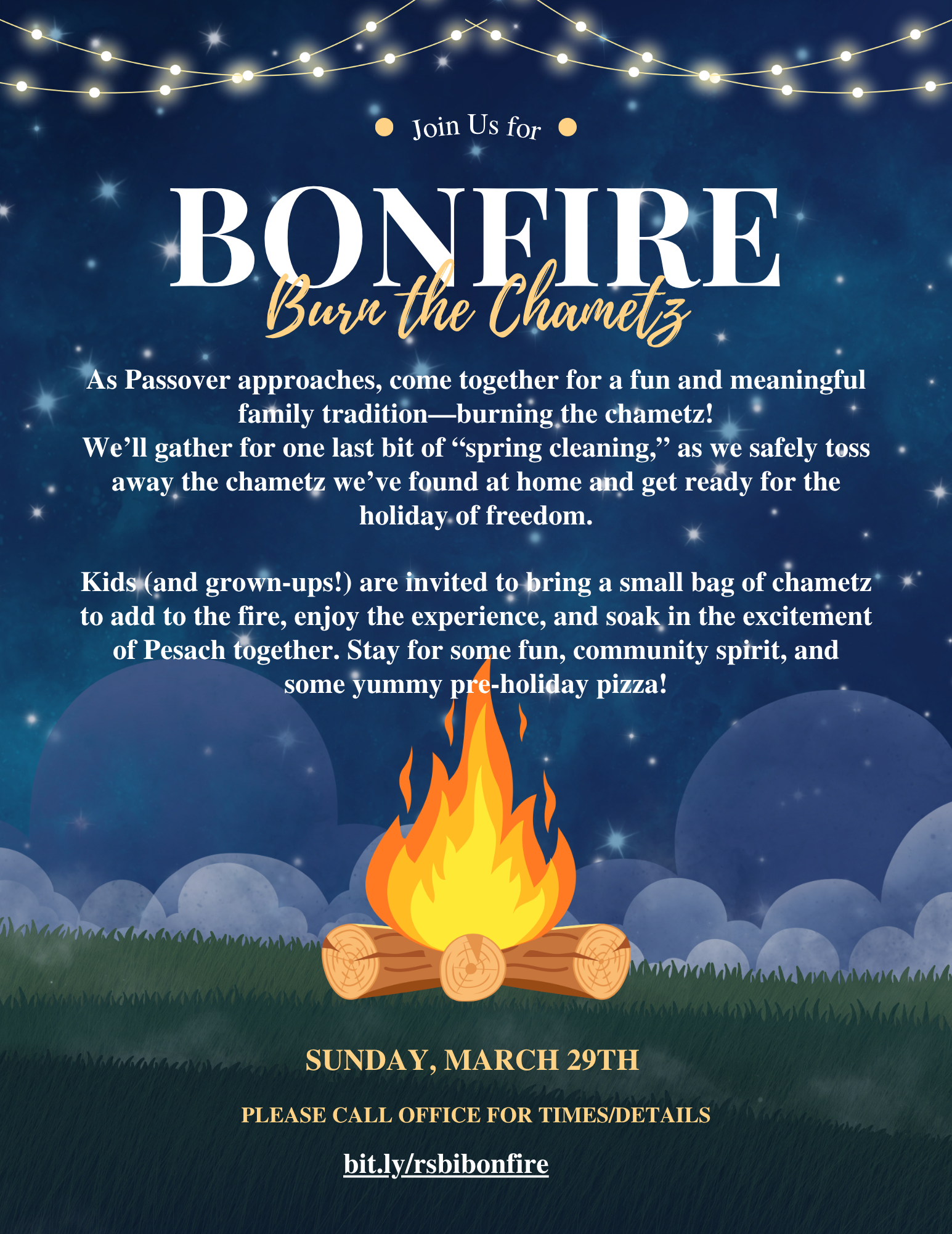 Burn the Chametz Bonfire