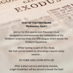 Fast of the Firstborn