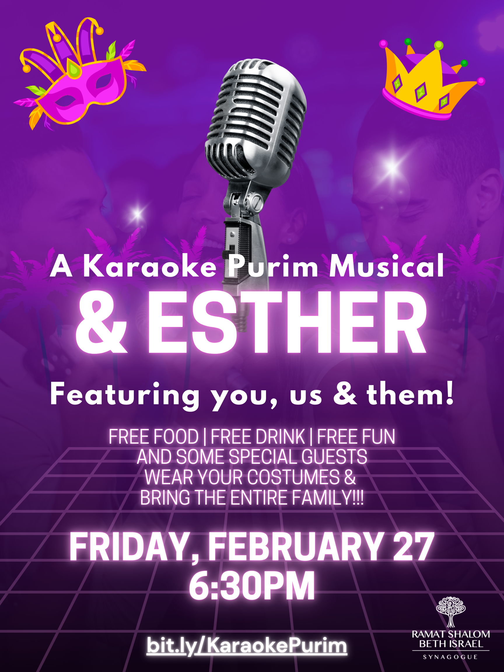 "& Esther" Karaoke Purim Musical and Shabbat