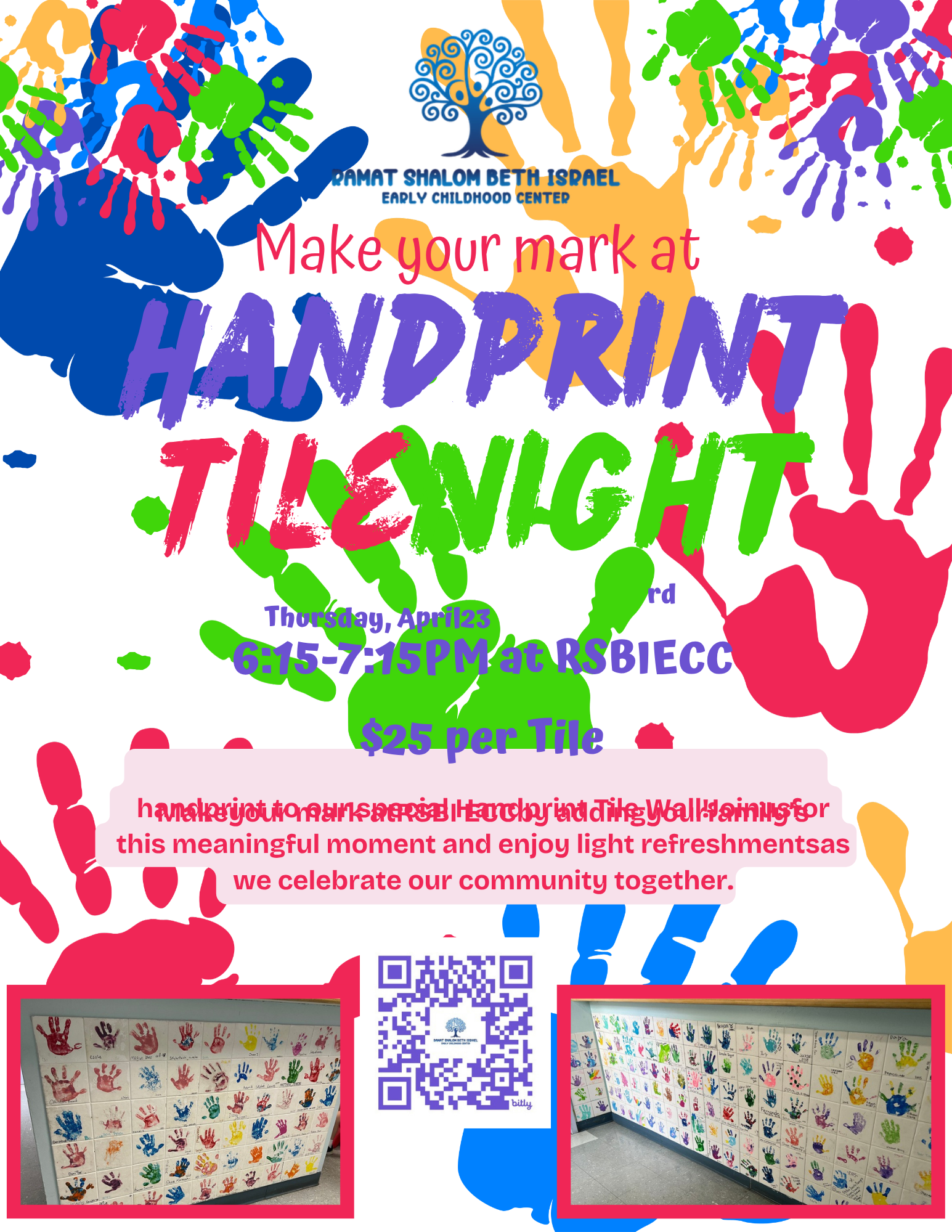 ECC Handprint Tile Night